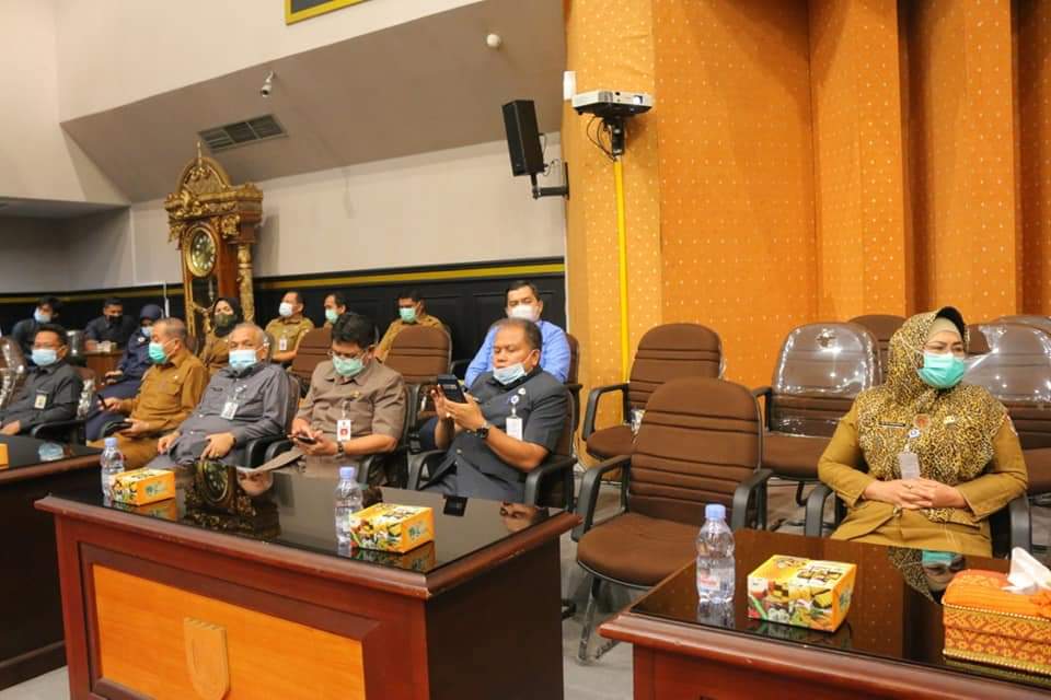 1619503246-Forletnews com-Pimpinan OPD Di lingkungan Pemko dengarkan Laporan Keterangan PertanggungJawaban (LKPj) Walikota Kota Pekanbaru Tahun Anggaran 2020