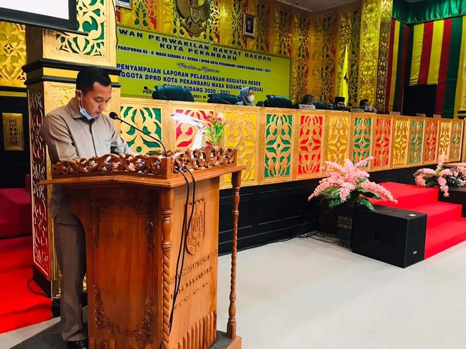 1619516750-Forletnews com-Kabag Persidangan dalam laporannya di paripurna reses