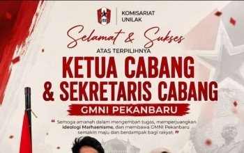 Hasil Konferensi Cabang Luar Biasa GMNI Pekanbaru: Eduardus Halawa dan Diniyah Aulia Putri Resmi nahkodai DPC GMNI Pekanbaru Periode 2026–2028